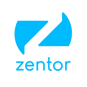 blaues Logo zentor